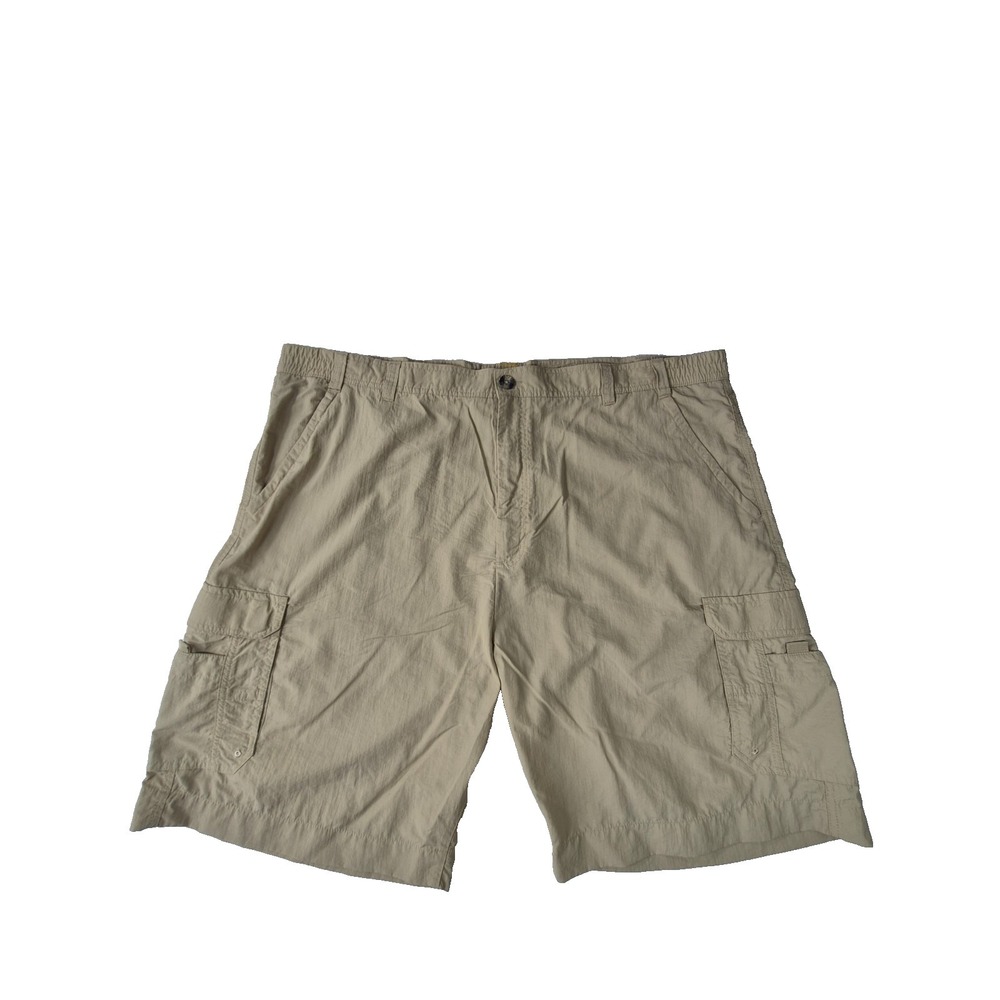 Pacific Trail Cargo Shorts Men's XXL Beige Nylon Outdoor Hiking Utility Lightwei